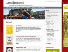 Tablet Screenshot of landjugend.ch